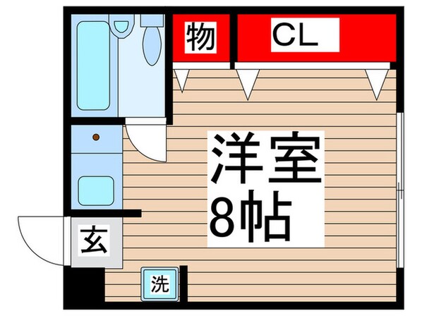 ヤナギハイツの物件間取画像